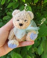 Handgestrickter Bär Schlüsselanhänger Teddybär Geschenkidee